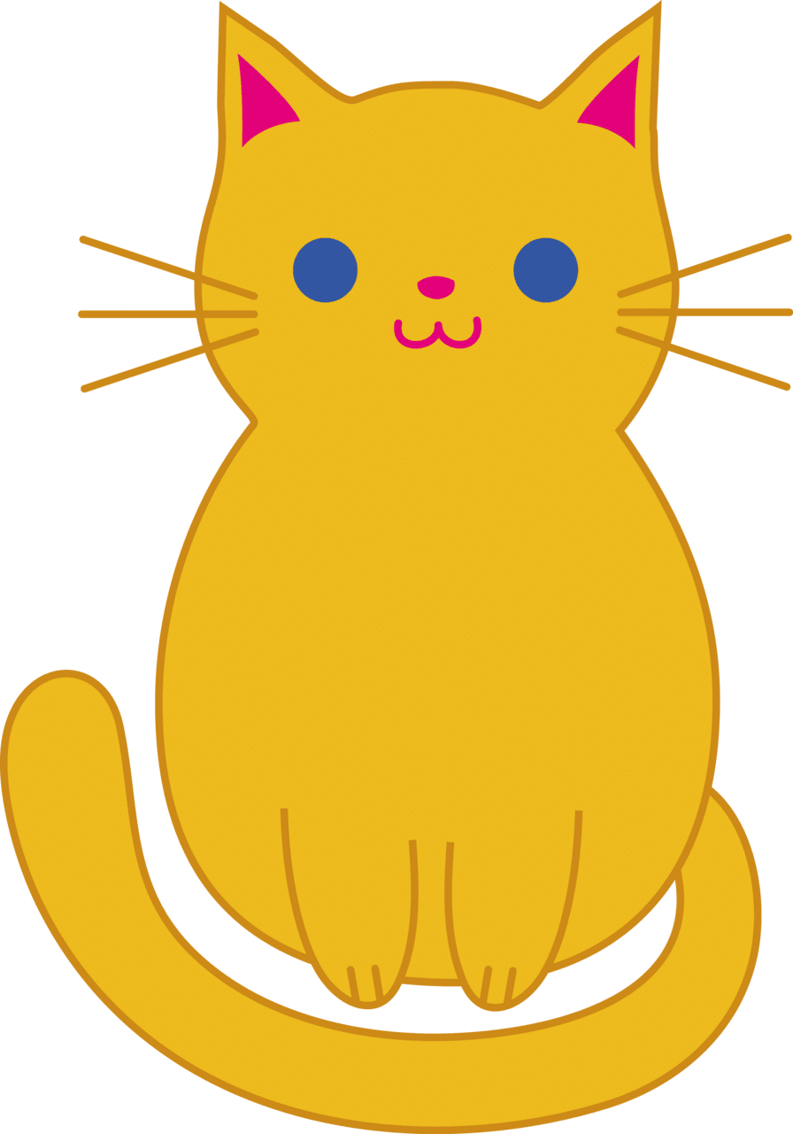 Cute animal pin page clipart vector