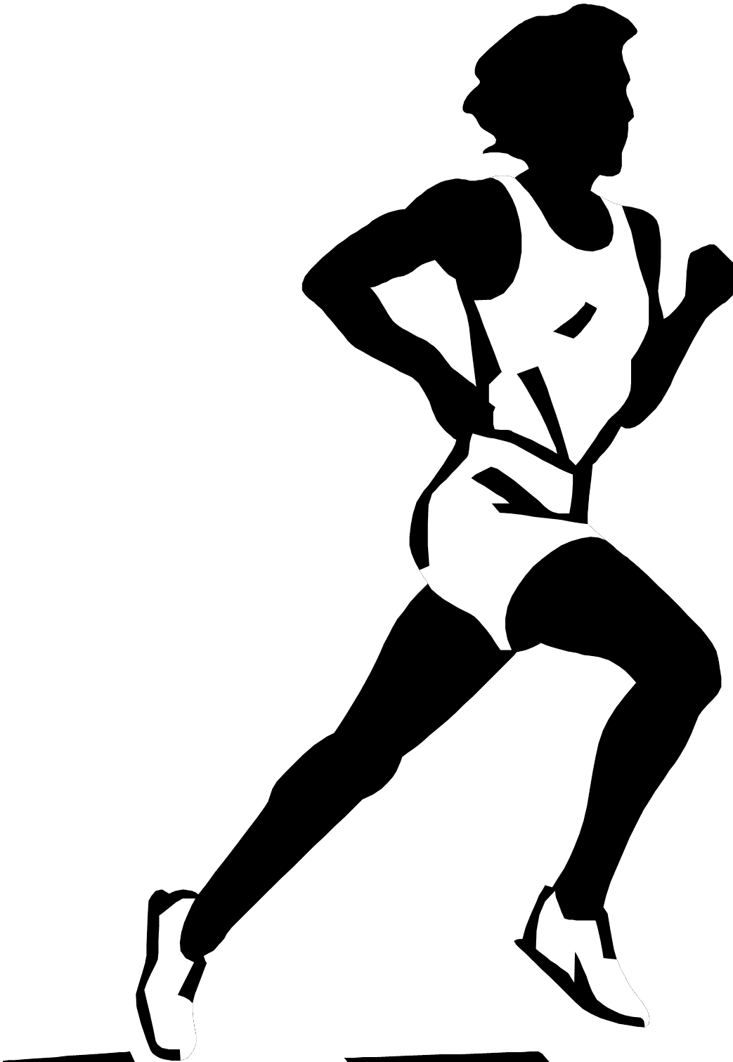 Images for cross country running clipart black and long distance runner full size