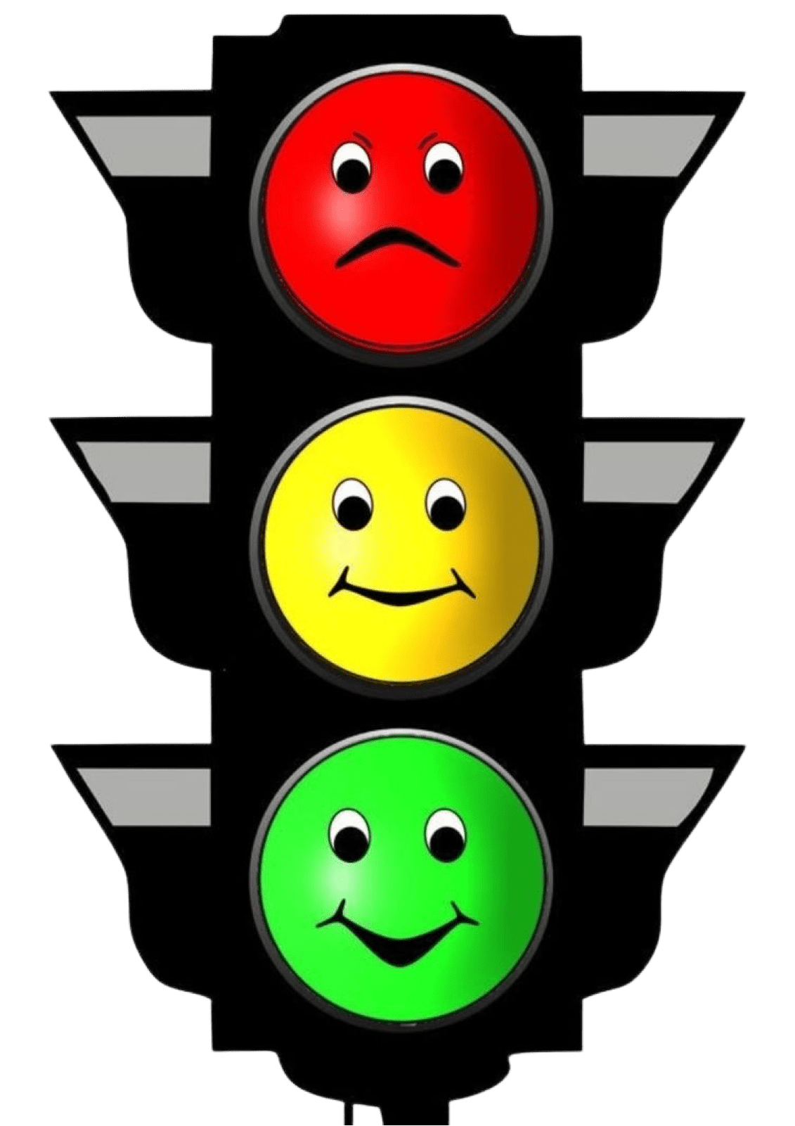 Traffic light pin page clipart image 2