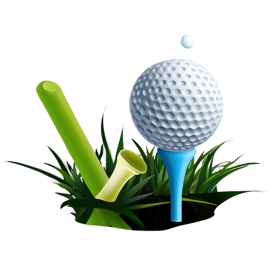 Golf ball tee clipart free