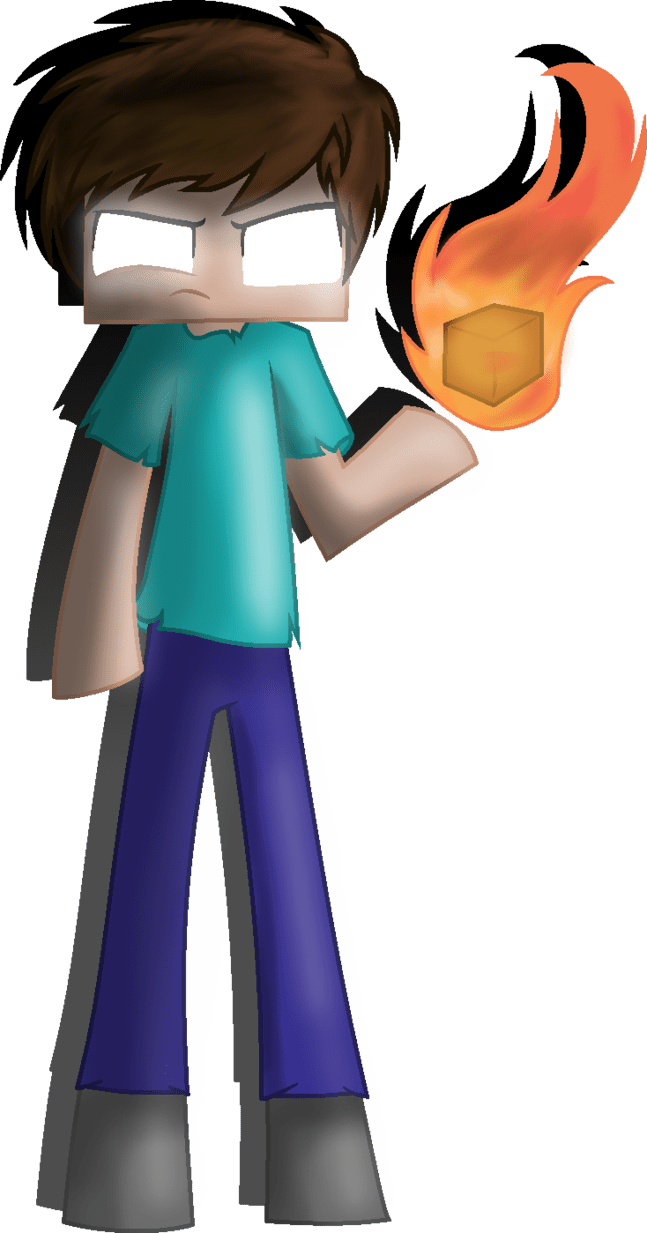 Minecraft herobrine by laser pancakes deviantart clipart clip art