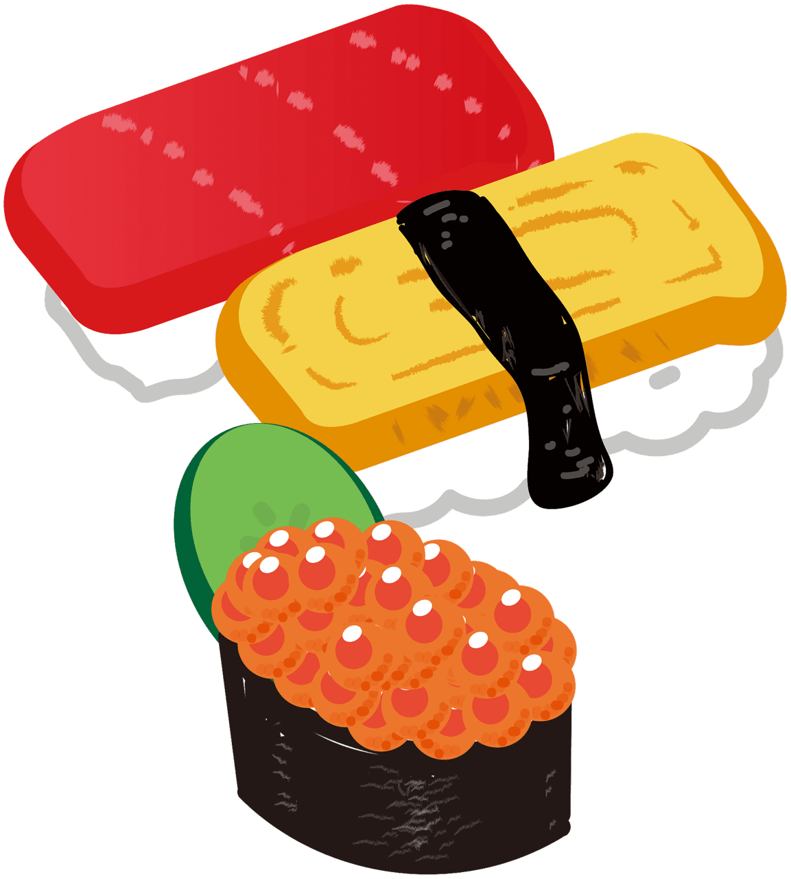 Sushi vector clipart images 2