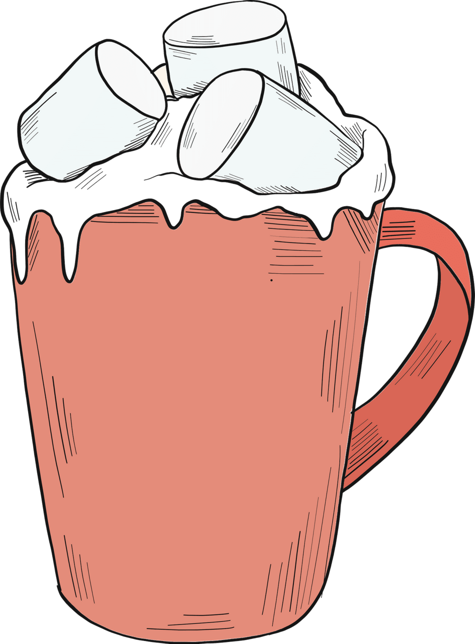 Hot cocoa chocolate vector clipart images 3