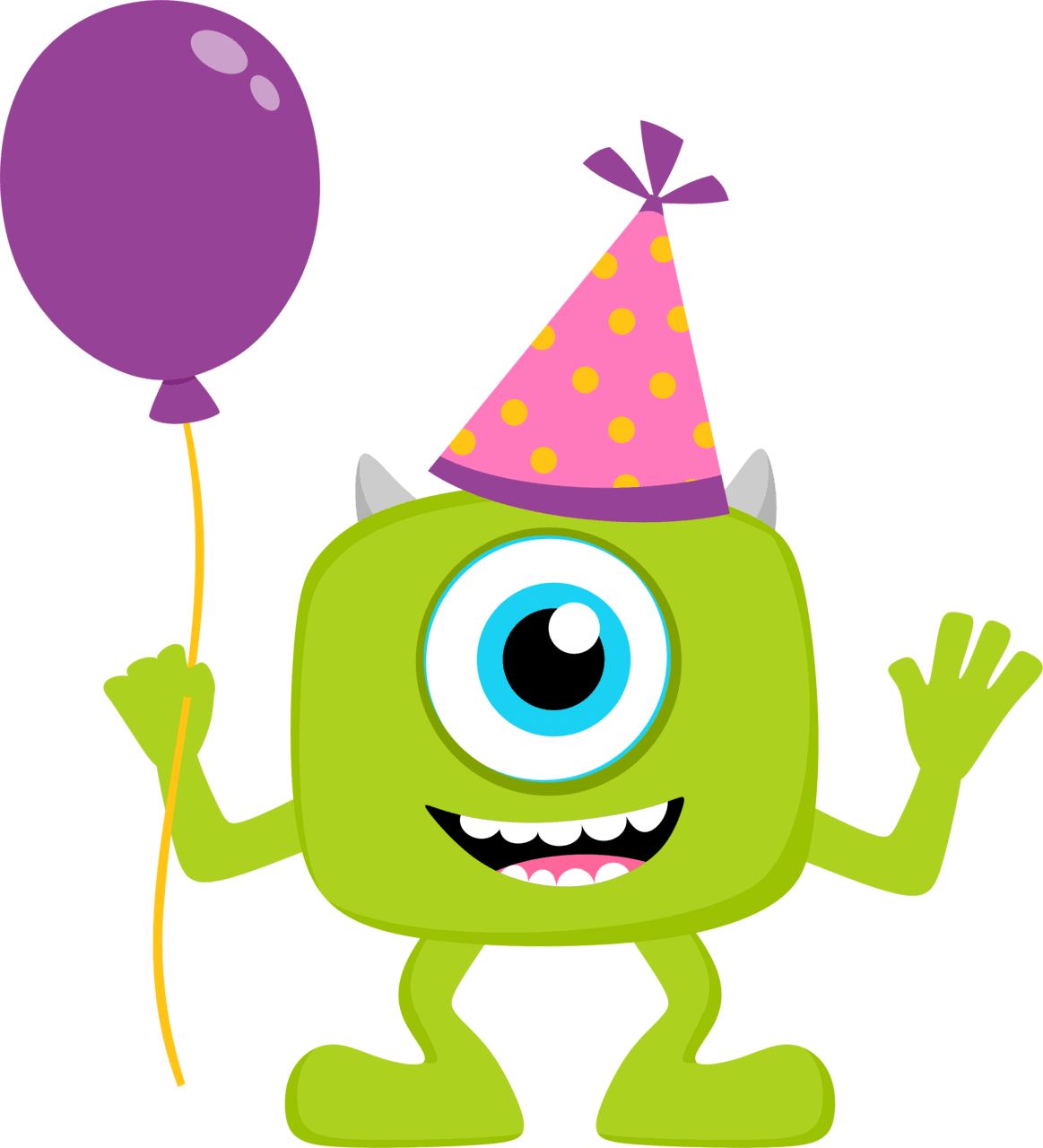 Birthday hat pin page clipart image 3