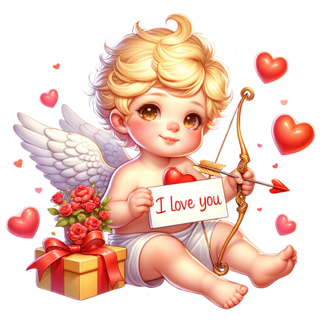 Cupid pin page clipart logo 2