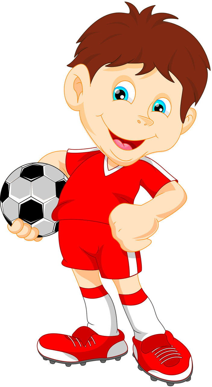 Football player clipart logo