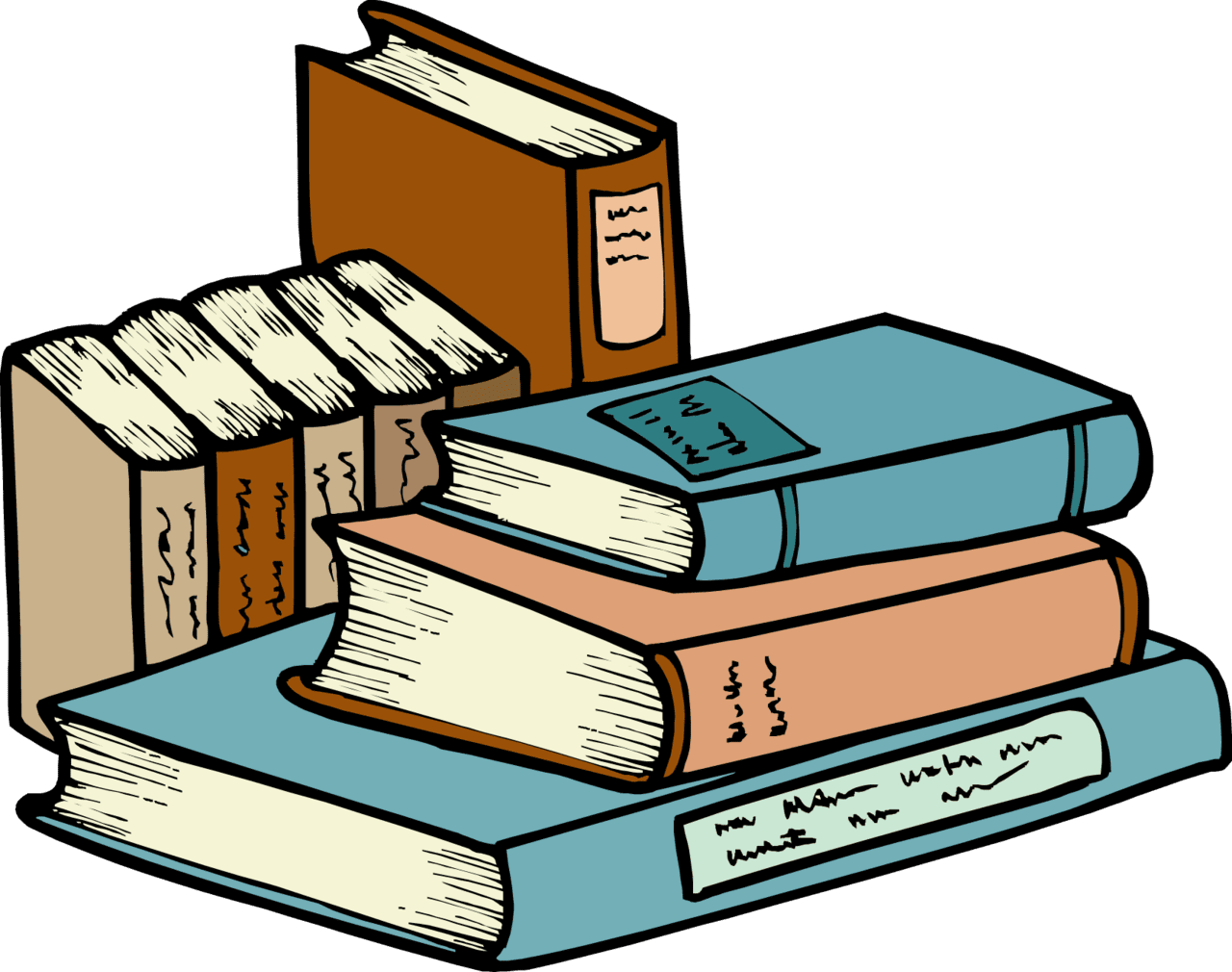 Stack of books clipart images