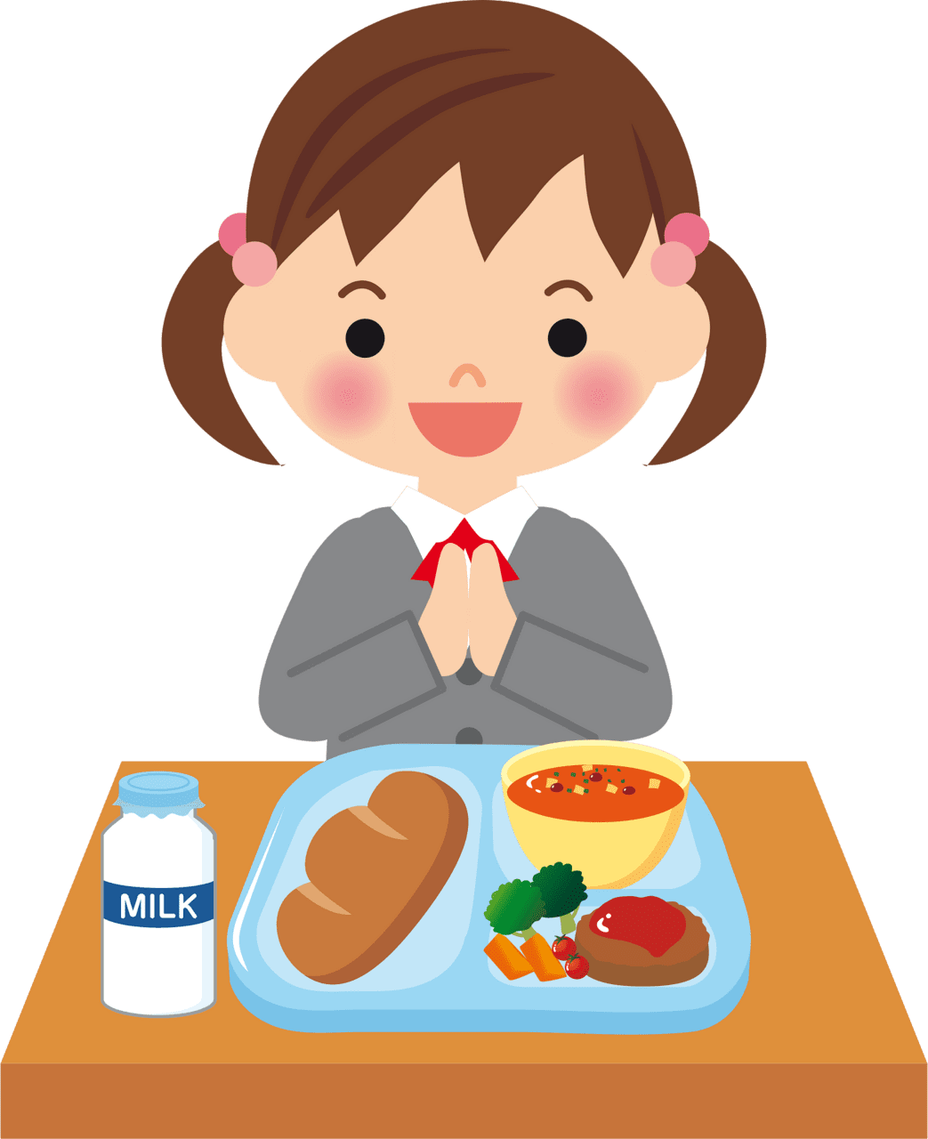 Dinner school lunch vector clipart images