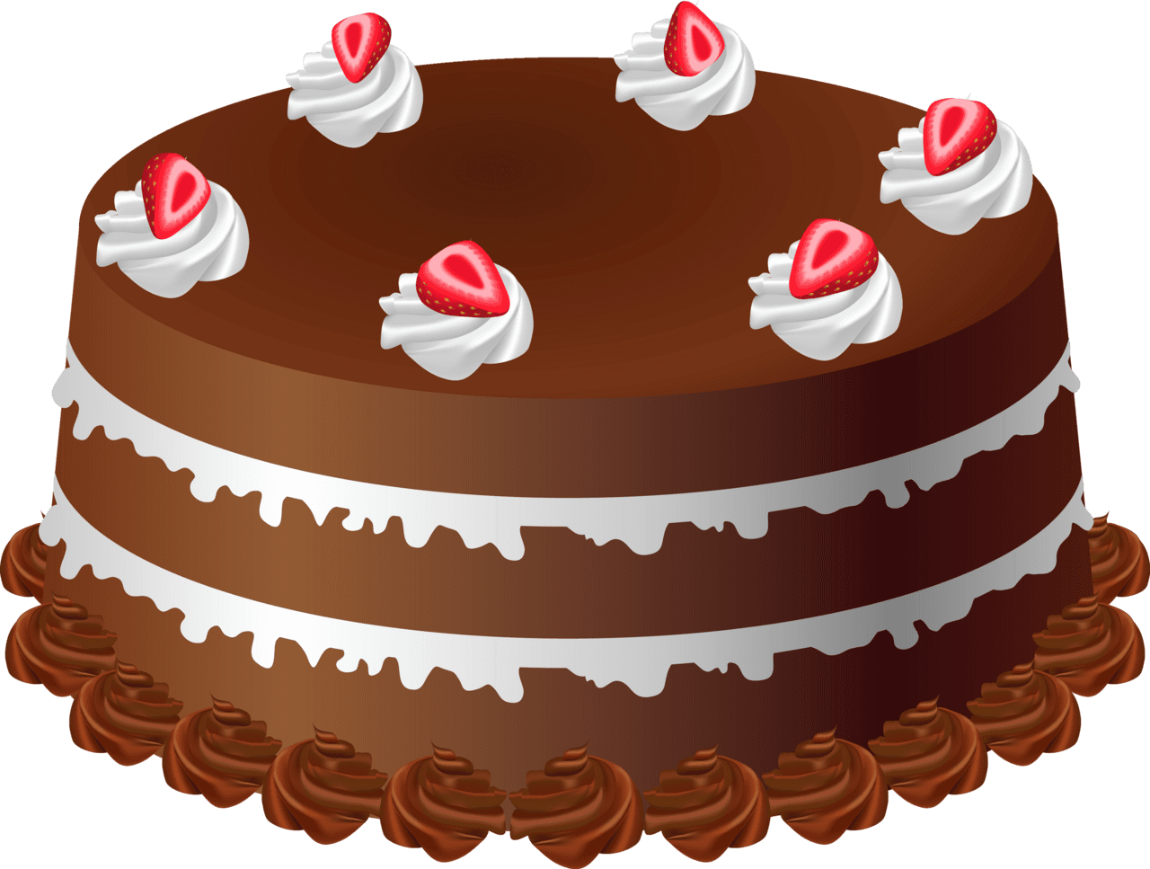 Chocolate cake clipart free