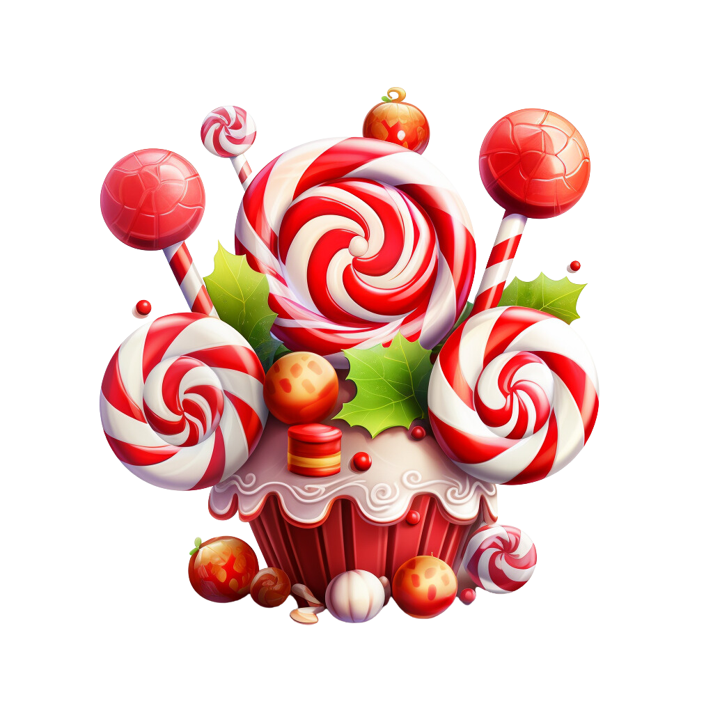 Lollipop christmas candy clipart background