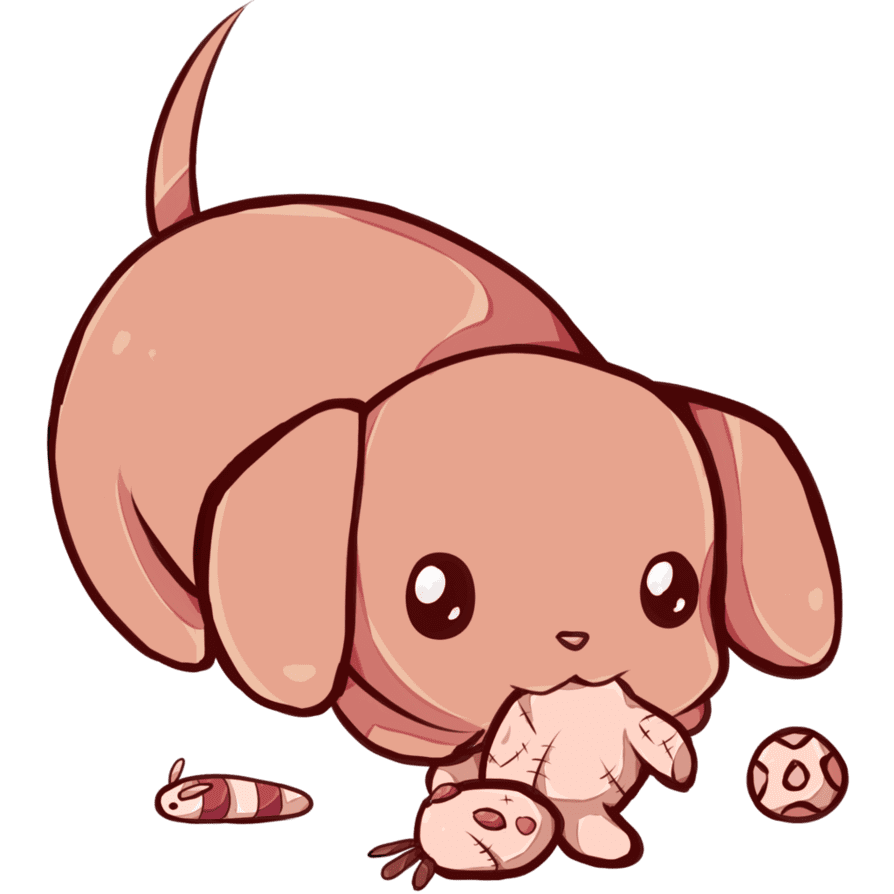 Cute animal kawaii dachshund by dessineka deviantart clipart background