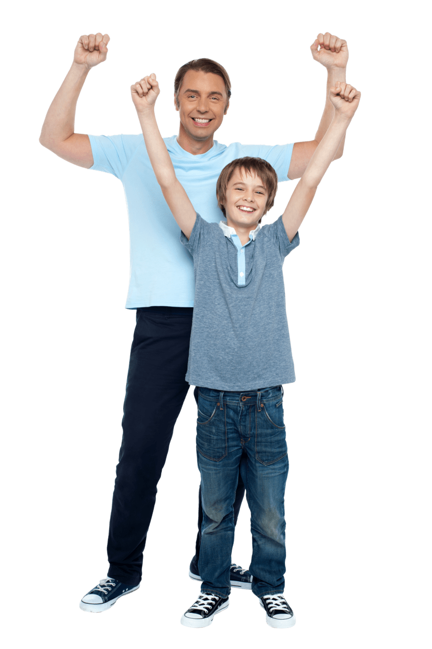 Dad father and son clipart photo