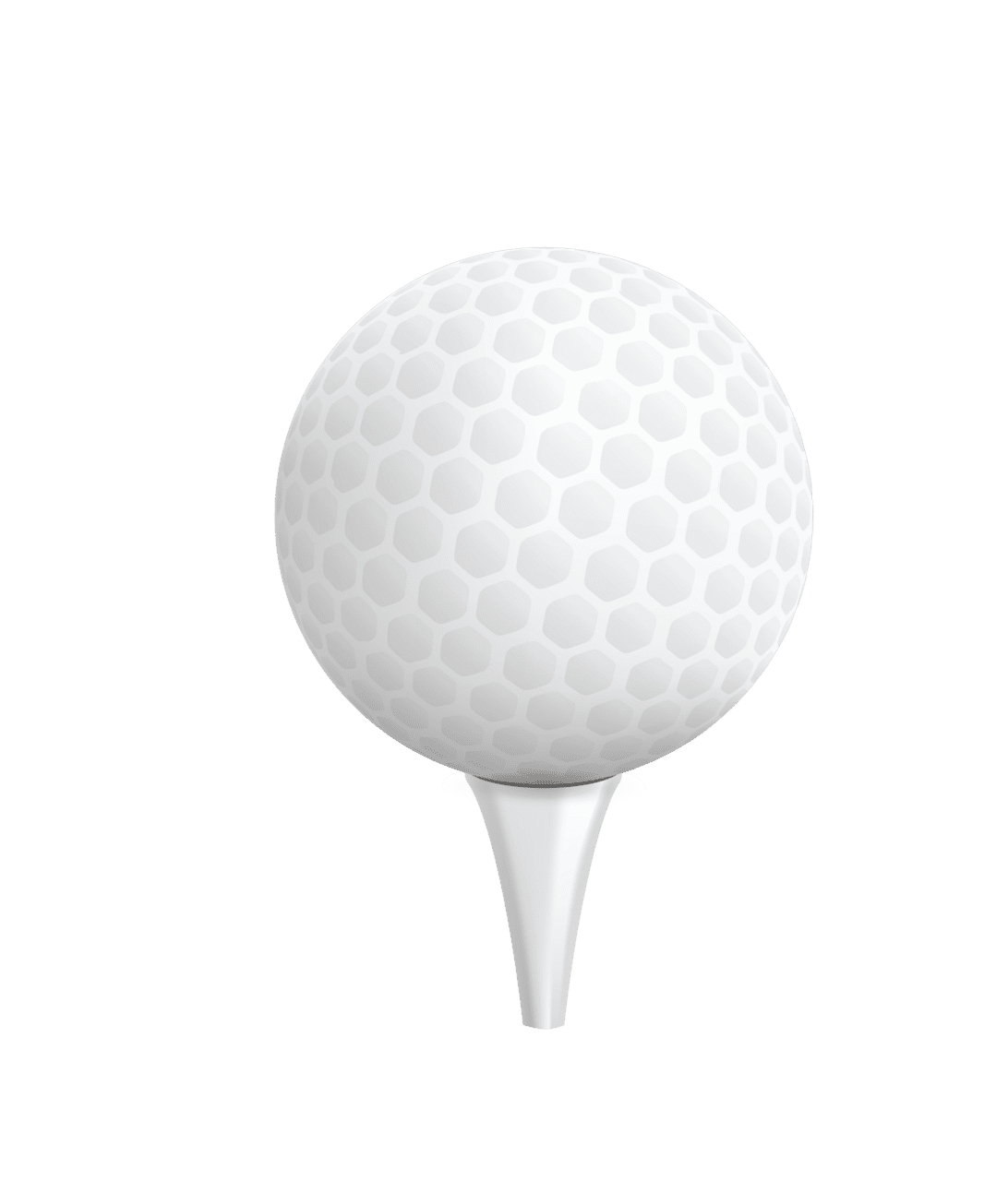 Golf ball vector white sports clipart