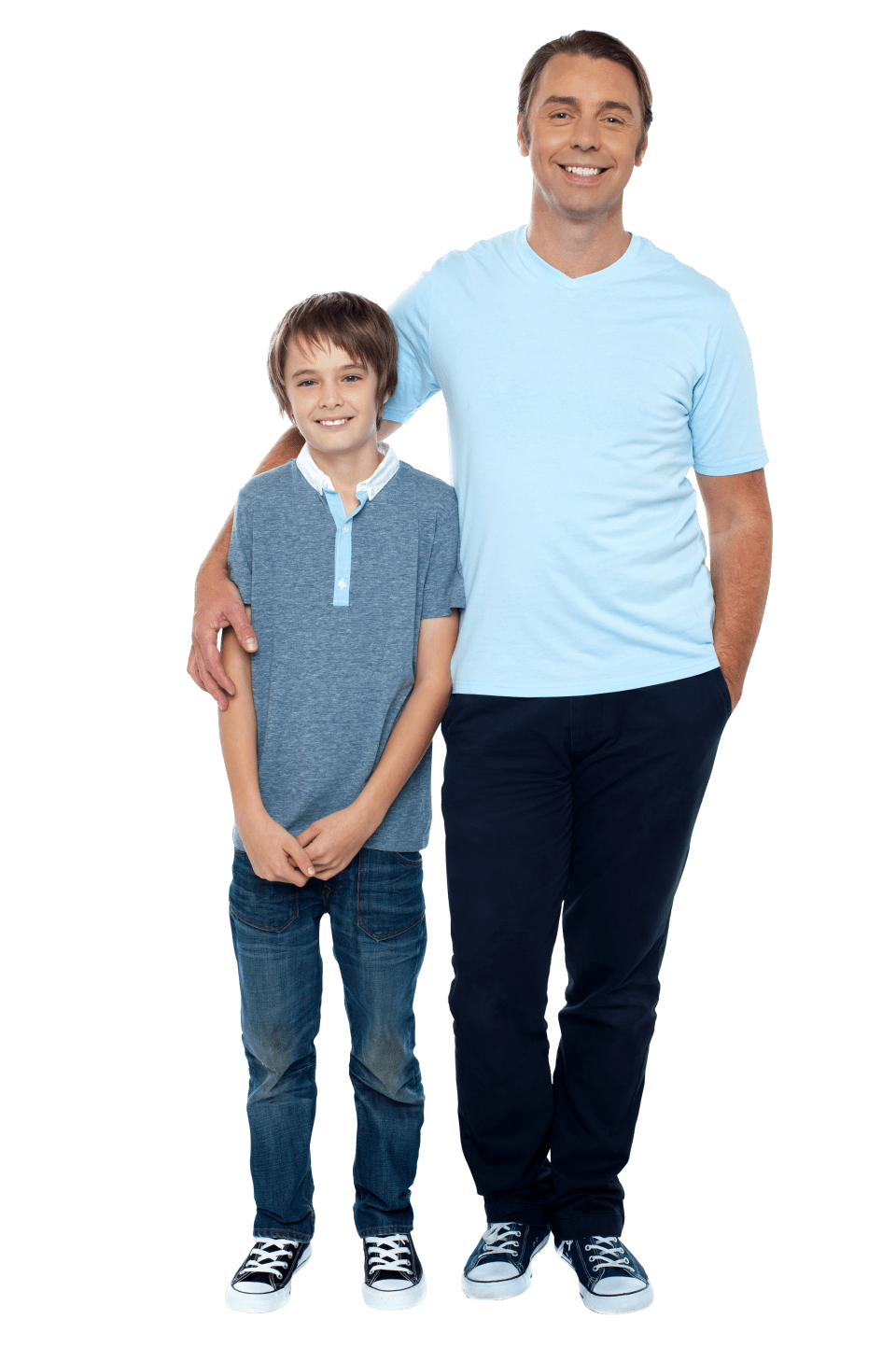 Dad father and son clipart free