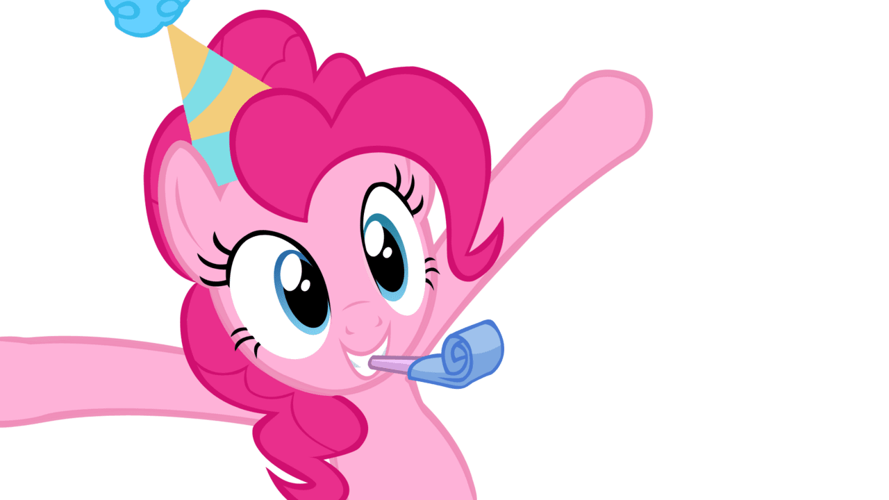 Birthday hat pinkie pie party vector clipart best