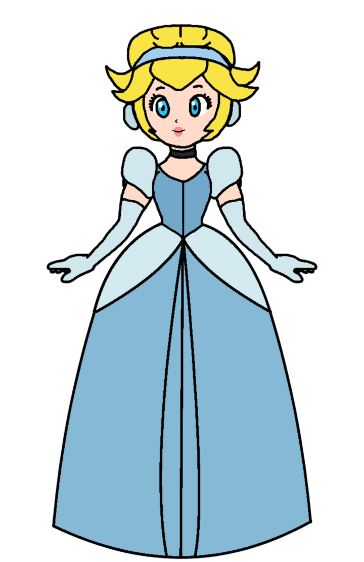 Peach cinderella dress blue by katlime deviantart clipart picture