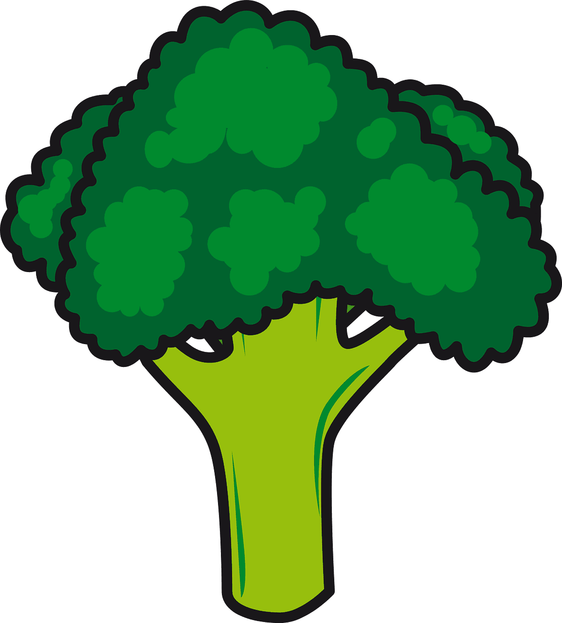 Broccoli vegetable vector clipart images