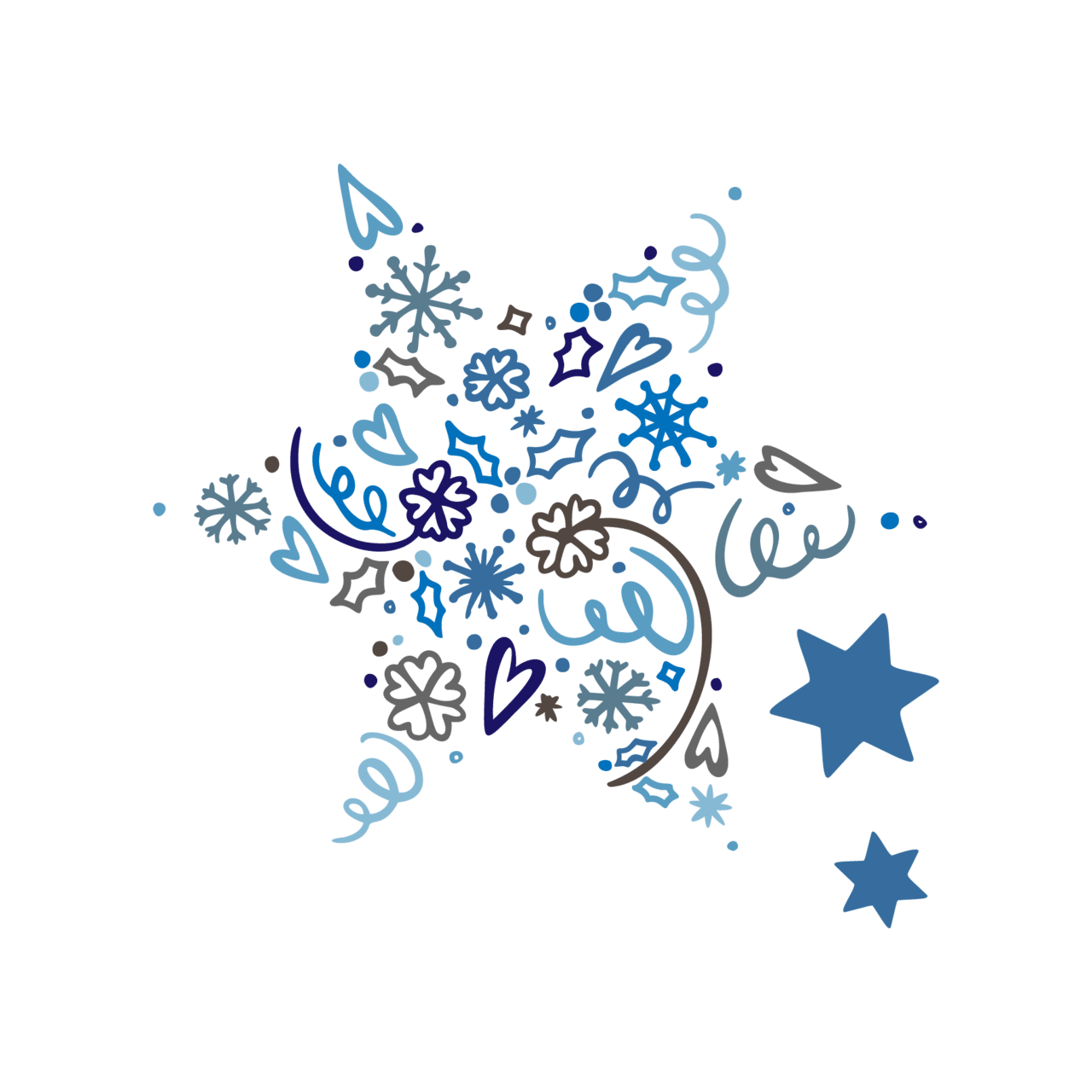 Snowfall pin page clipart logo 2