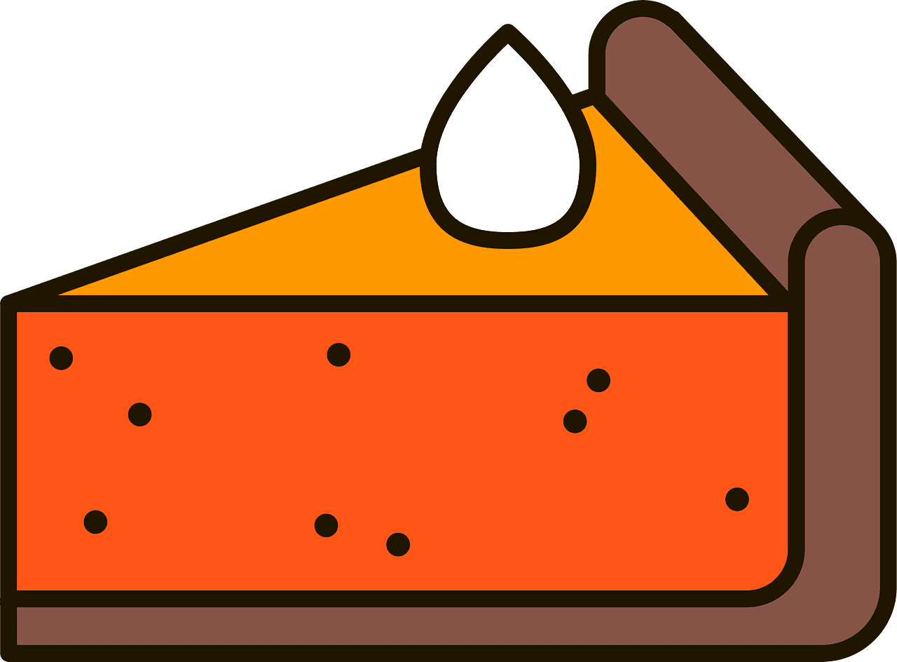 Pumpkin pie vector clipart images 7