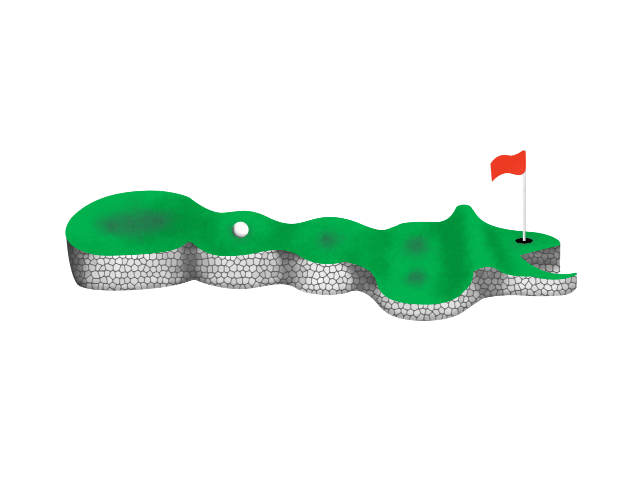 Golf club pin page clipart background