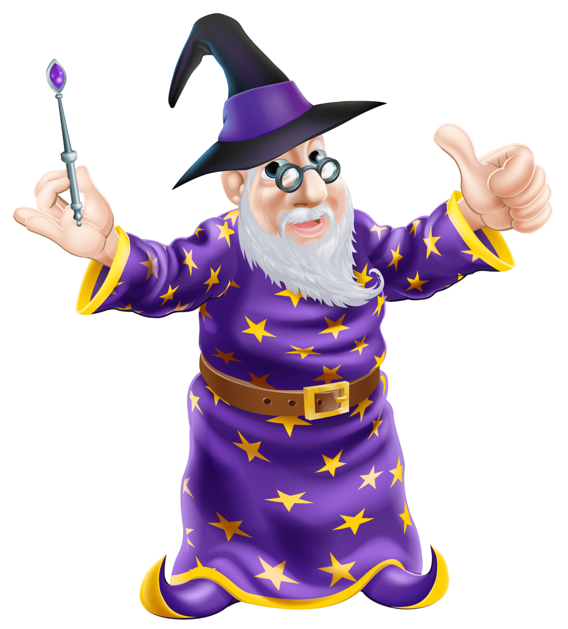 Witch hat wizard cartoon clipart image