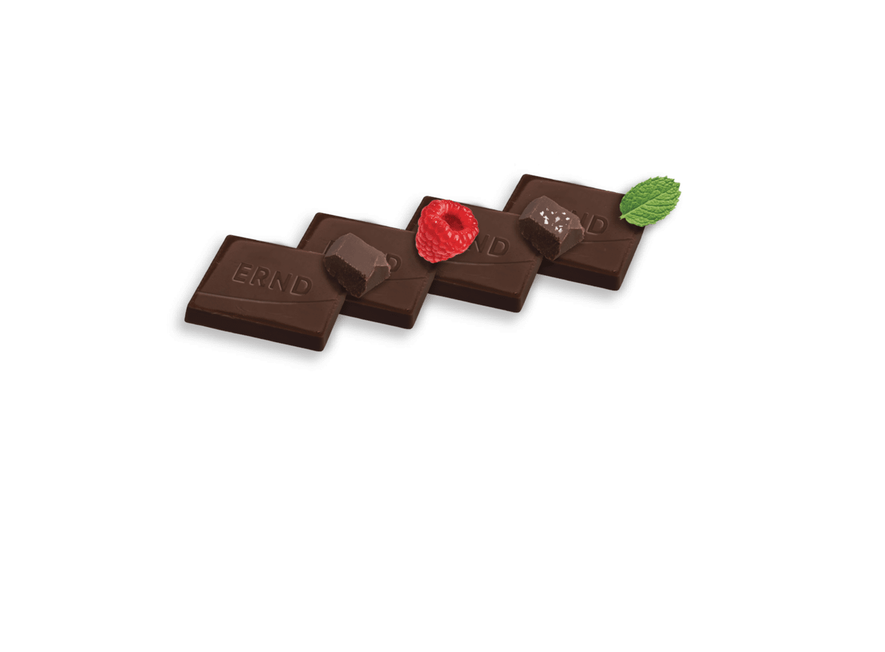 Assorted dark chocolate bites oz ernd snacks clipart logo