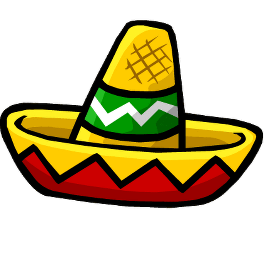 Sombrero pin page clipart clip art