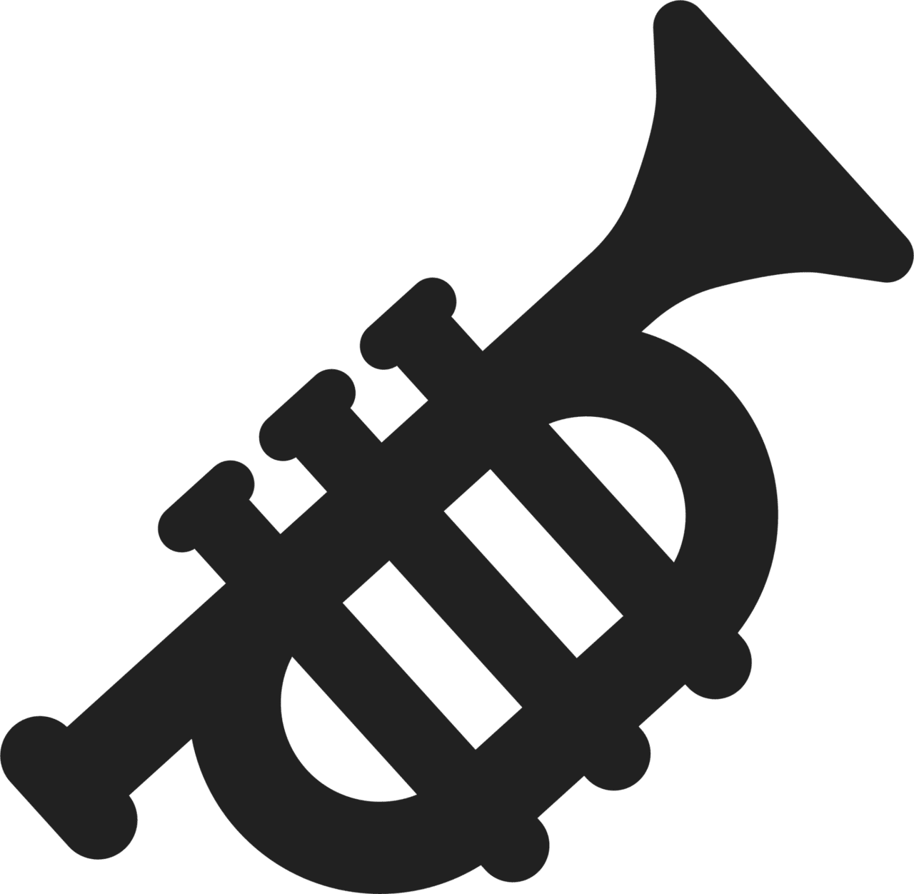 Trumpet emoji for clipart background