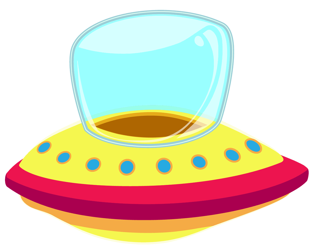 Ufo mundo de bita brinquedo clipart vector