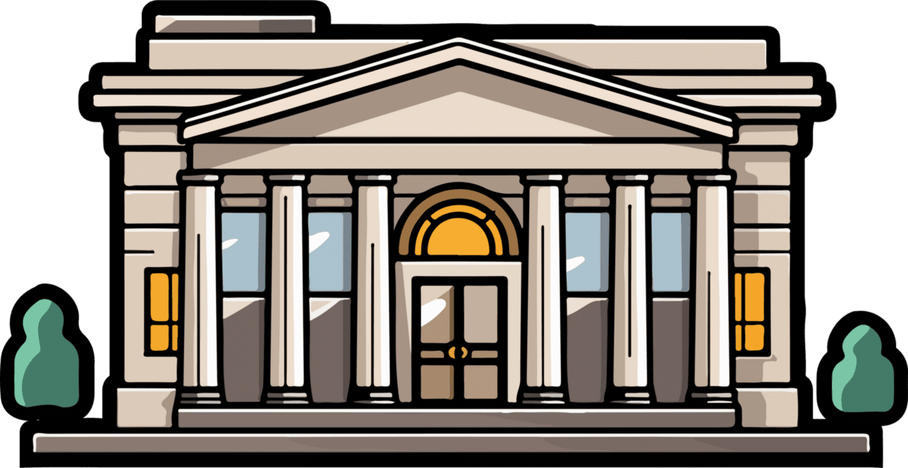 Bank building clipart design image 2