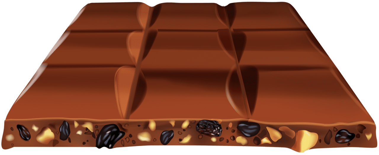 Chocolate with nuts clipart image high quality images and