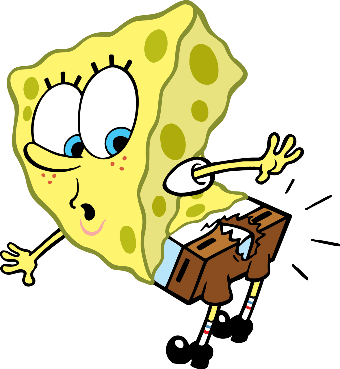 Check out this spongebob hole in pants image clipart