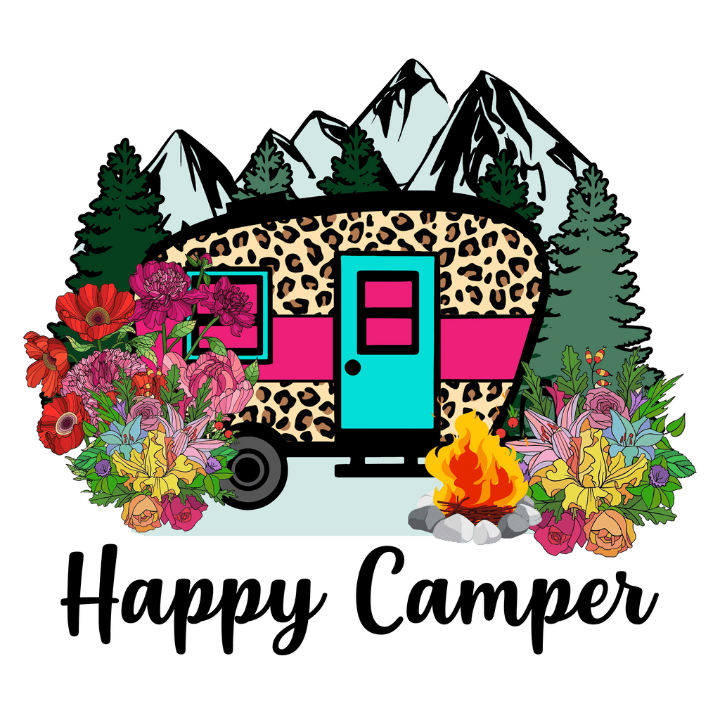 Camper camping ea designtx clipart clip art