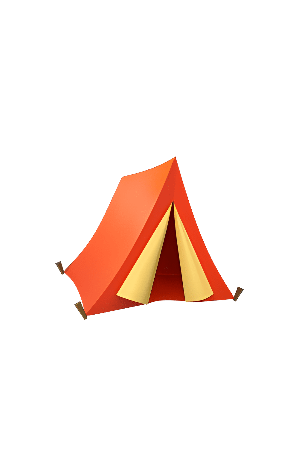 Camp tent emoji clipart transparent