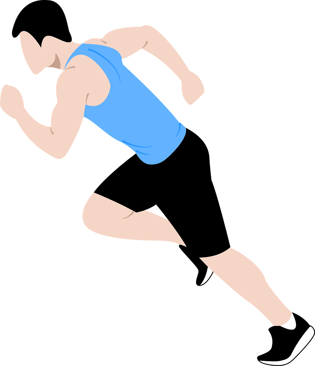 Runner run hlete vector graphic clipart