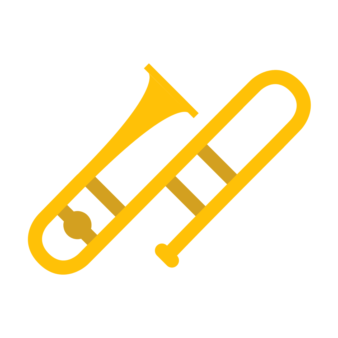 Trumpet trombone clipart vector