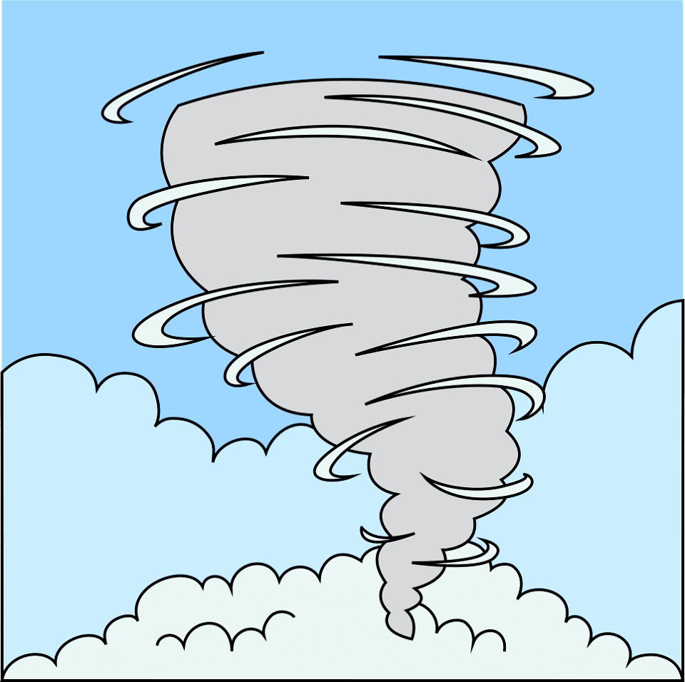 Hurricane digitally made clipart vector