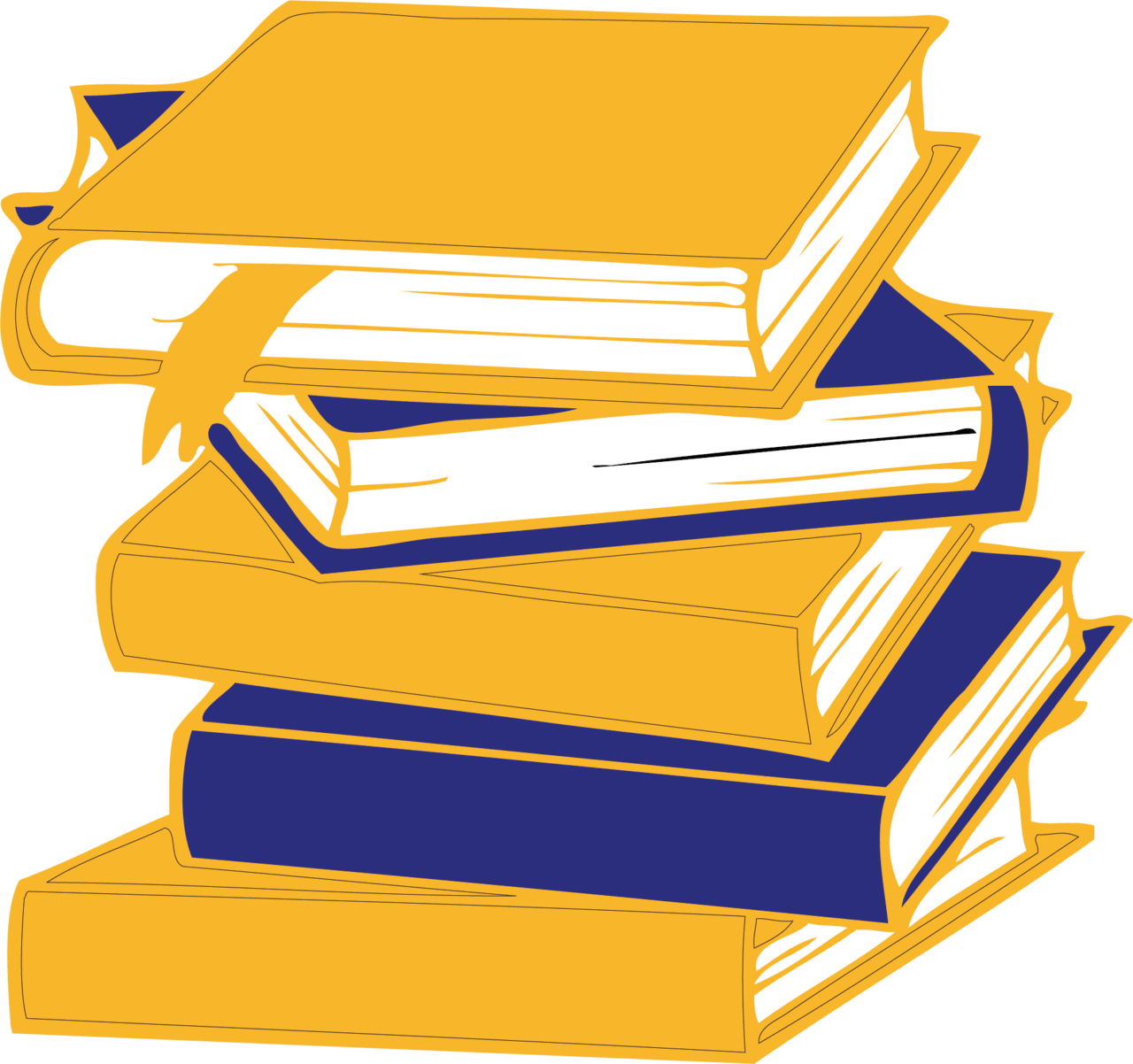 Stack of books book adobe illustrator pile clipart clip art