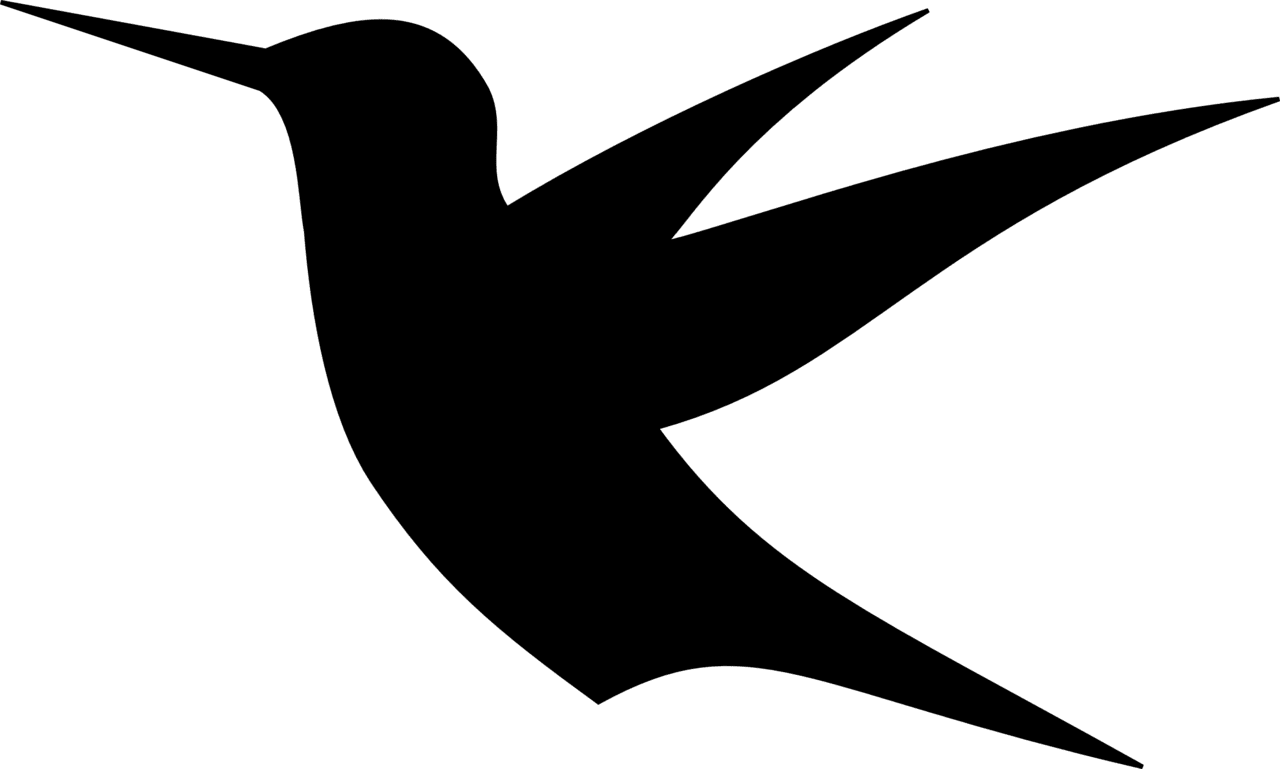 Hummingbird simple animal silhouettes images cliparts clipart library