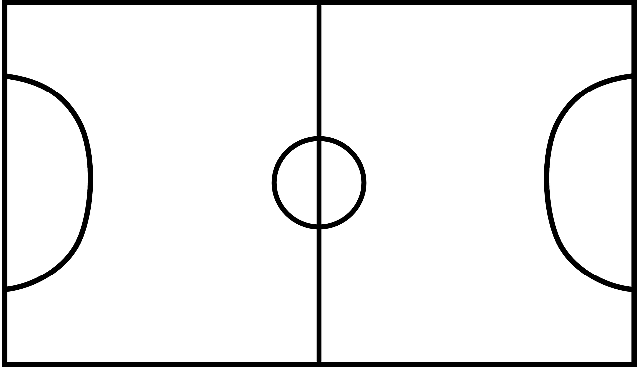 Football ground soccer field pitch image from clipart