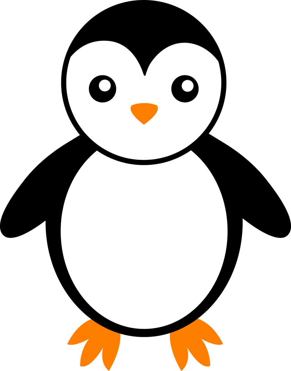 Cute animal penguin clipart transparent