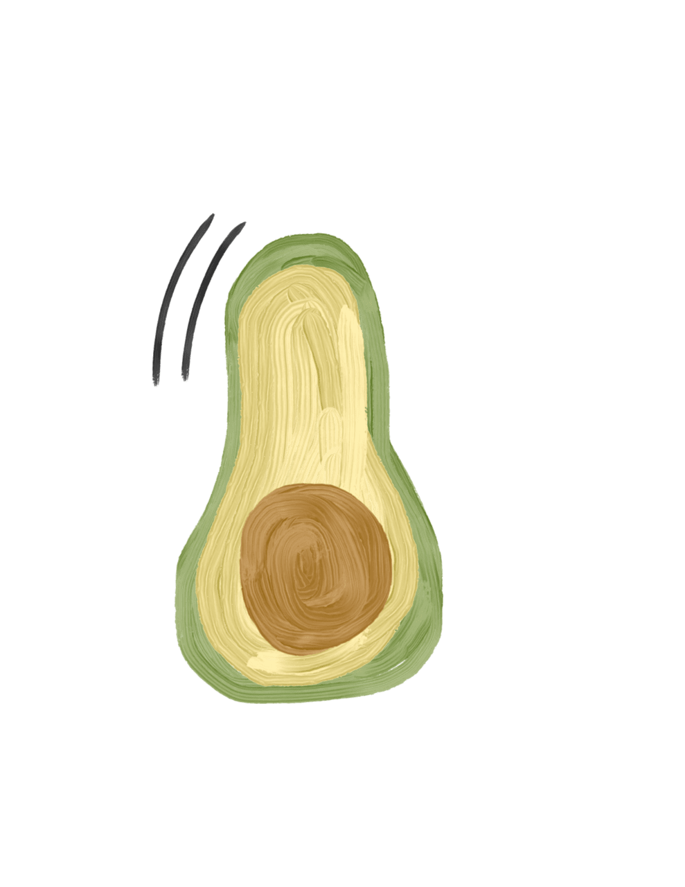 Avocado pin page clipart free 2