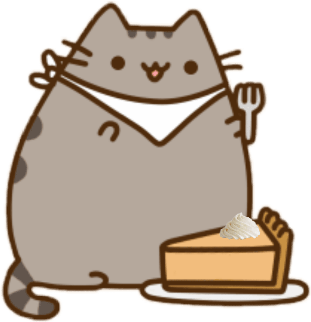 Pumpkin pie scpumpkinpie pusheen cake cute tumblr cat clipart picture