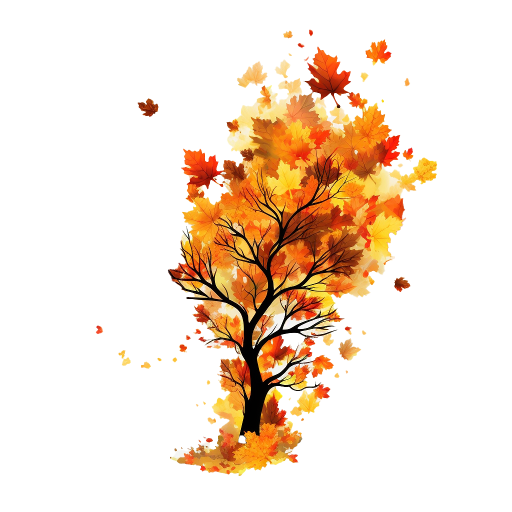 Autumn leaf pin page clipart free