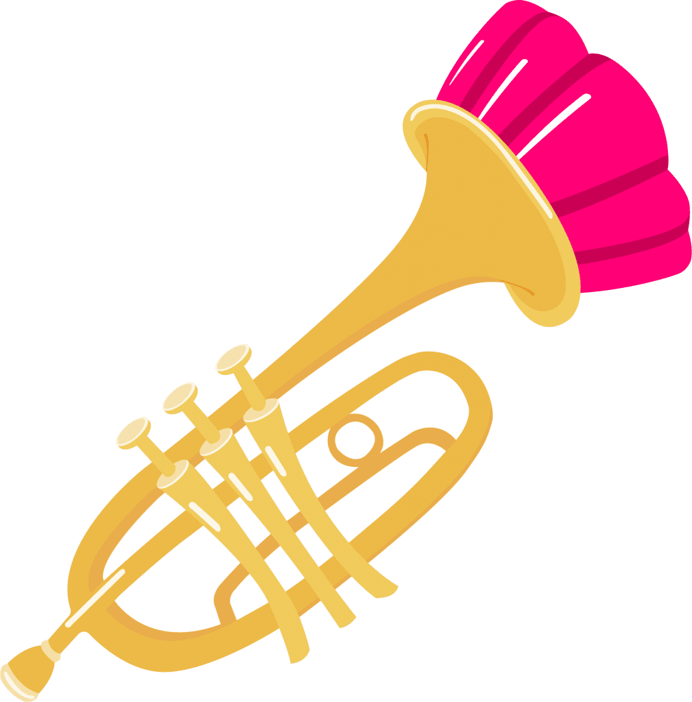 Trumpet of creativity jelly edy podcast clipart photo