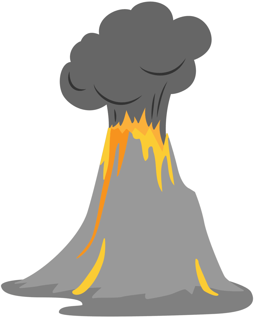 Volcano vector clipart images 2