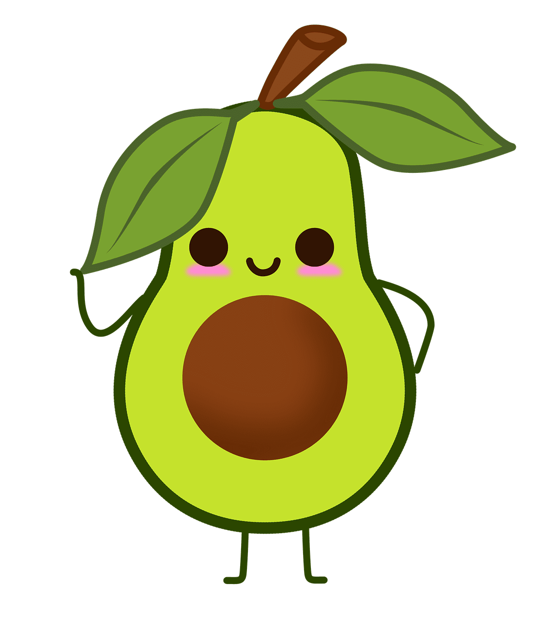 Fruit avocado guacamole image clipart