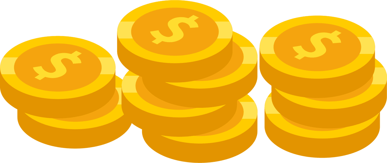 Coin vector clipart images