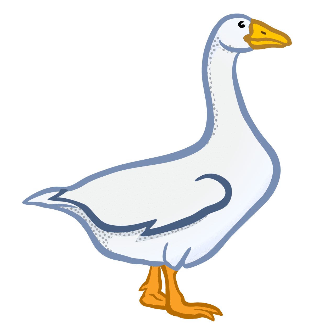 Goose coloured clipart clip art