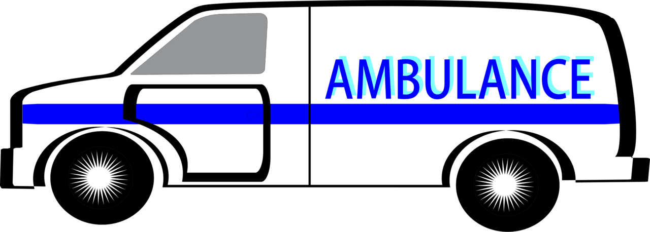 Ambulance library doppler effect image with no background clipart